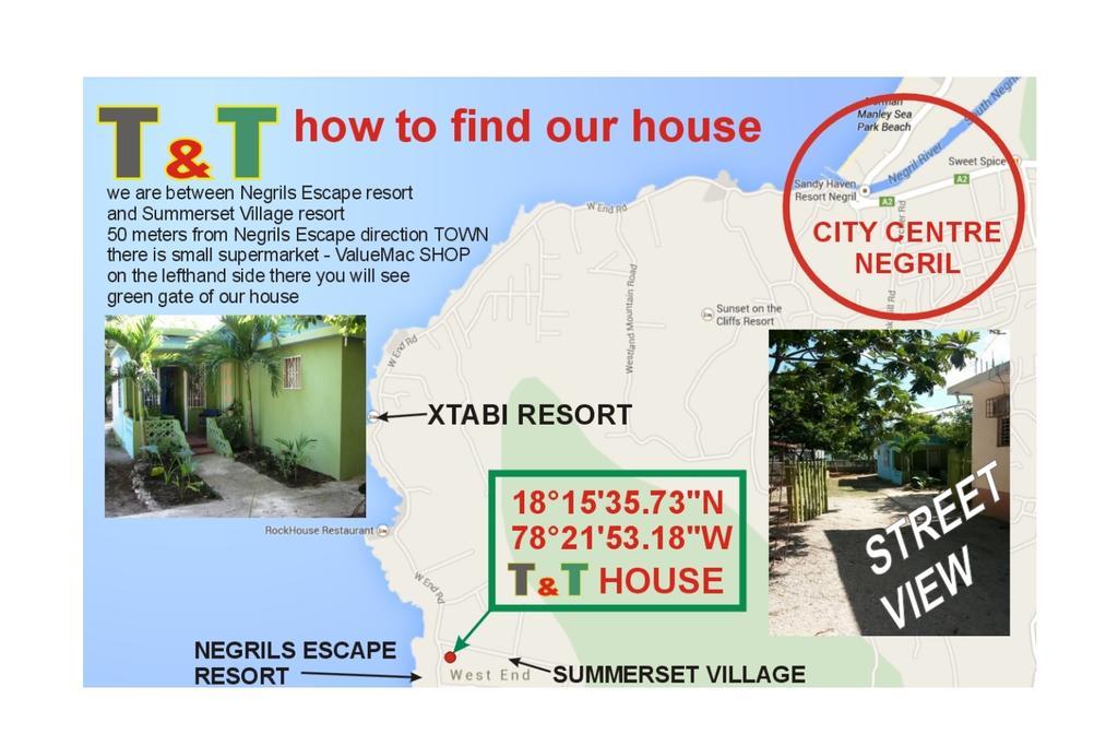 T&T - Tatty And Tony Guesthouse Negril Quarto foto